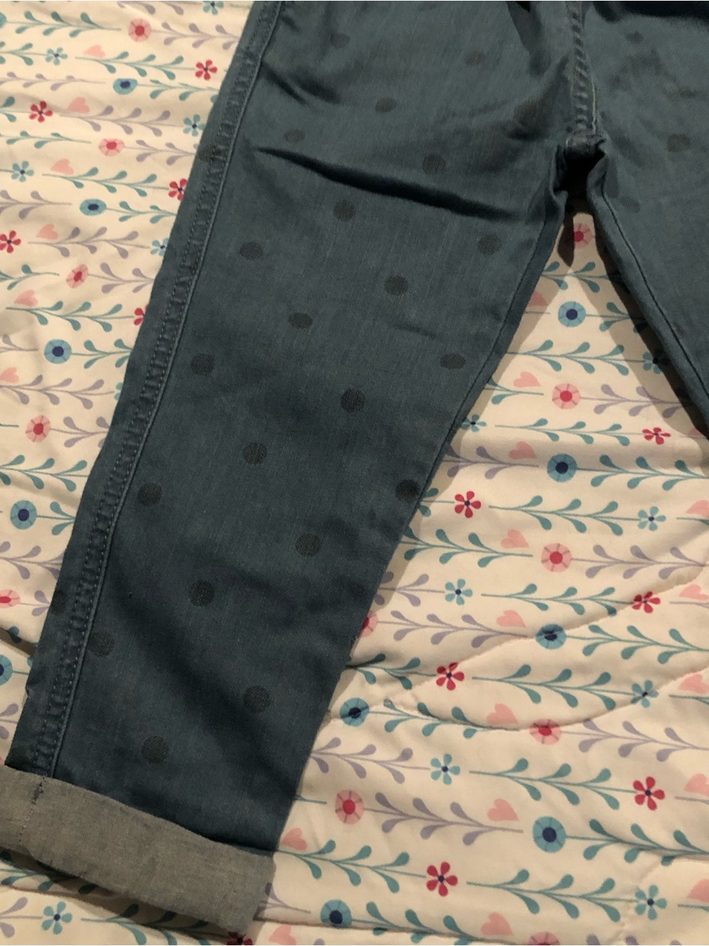 Mini Boden polkadot jeans nwt, size 3Y - Picture 2 of 4